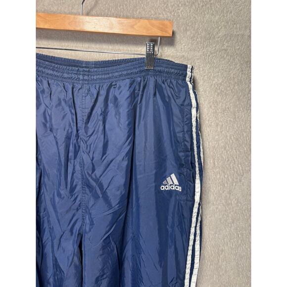 Adidas Windbreaker Track Pants Jogger Blue Mens Size XXL - Picture 3 of 7